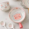 Set Bát Sứ 3 Món Hoạ Tiết Lợn Hồng Cute – Giá ưu đãi 129.900₫ 7