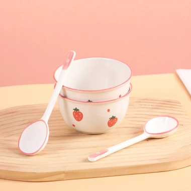 Set Bát Sứ Cute 4 Món Hoạt Hình Dễ Thương Đóng Hộp Xốp Bát Ăn Cơm BOLI HOUSE 44.496₫
