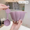 Set bát tô đựng canh và thìa trơn hình hoa nhẹ nhàng FREESHIP giá ưu đãi 82.800₫ 8