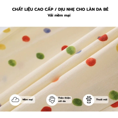 Set bé gái áo sát nách, quần ống suông chấm bi, vải mềm thoáng mát, chỉ 214.000đ