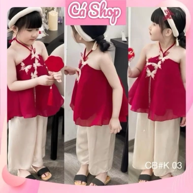 Set bé gái CS413 váy lễ hội Noel Giáng sinh Tết Trung Thu giảm còn 88.000₫ 2