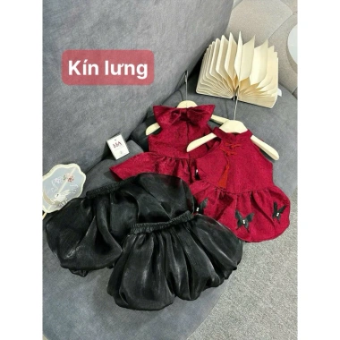 Set bé gái CS413 váy lễ hội Noel Giáng sinh Tết Trung Thu giảm còn 88.000₫ 5
