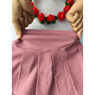 Set Bé Gái Ghi Lê, Chân Váy Xếp Ly & Lót Trong - Thanh Lịch Dễ Thương 150.000 VND 8