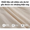 Set bé gái ngắn tay áo cổ tròn, quần chun họa tiết, vải mềm mại, 198.000₫ 9