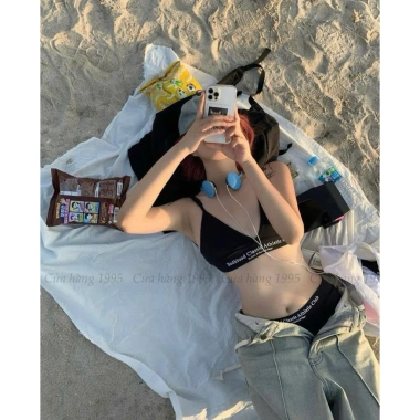 Set bikini 2 chi tiết thể thao năng động, sẵn mút - Giá chỉ 138k, chất liệu co giãn thoải mái 7