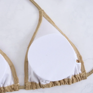 Set Bikini 2 Mảnh Hoa Nổi, Khăn Quấn Sang Trọng - Quảng Châu Cao Cấp, Giá 185k
