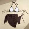 Set Bikini 2 Mảnh Hoa Nổi, Khăn Quấn Sang Trọng - Quảng Châu Cao Cấp, Giá 185k 7