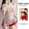 Set bikini 3 chi tiết họa tiết nơ trễ vai hottrend sexy - KUNKUN BKN61 chỉ 169.000₫ 5
