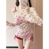 Set bikini 3 chi tiết họa tiết nơ trễ vai hottrend sexy - KUNKUN BKN61 chỉ 169.000₫ 8