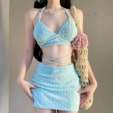 Set bikini 3 mảnh màu sắc hot trend hè 2.025, gợi cảm, thiết kế QCCC-HH173 – 49.000₫