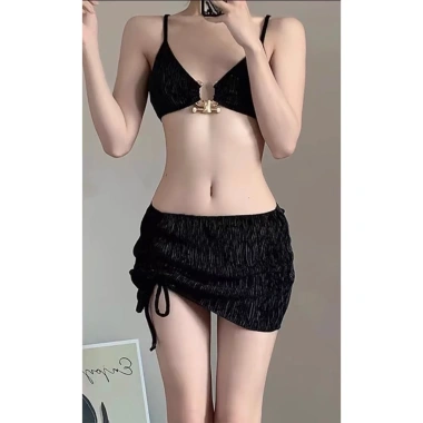 Set bikini 3 món mùa hè áo tắm nữ khoét lưng sexy Hàn BKN09 giảm còn 149.000₫