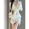 Set bikini 4 chi tiết NGOMINH BKN58 - Đồ bơi sexy, chân váy ren, giá 159k 2