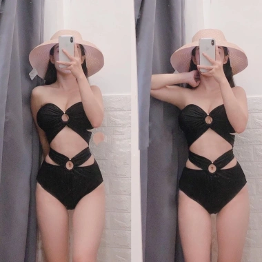 Set bikini 4LOVE 2 khoen bụng sexy Lycra co giãn - Giá chỉ 172k khuyến mãi