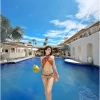 Set Bikini Biển Hè + Khăn quấn, Tặng dây chuyền vỏ sò, chip, kẹp hoa - 295.000đ 4