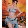 Set Bikini Đá Xanh Dương quyến rũ, dây chuyền sò + 2 kẹp hoa chip, 1,250,000 VND 2
