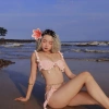 Set Bikini Đan Len Hồng Pastel Boho Pompom Dễ Thương - Giá Ưu Đãi 700k 5
