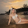 Set Bikini Đan Len Vỏ Sò Biển Bohemian Quyến Rũ - Tặng Dây Chuyền & 2 Kẹp Hoa