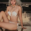 Set Bikini Đan Len Vỏ Sò Biển Bohemian Quyến Rũ - Tặng Dây Chuyền & 2 Kẹp Hoa 2