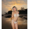 Set Bikini Đan Len Vỏ Sò Biển Bohemian Quyến Rũ - Tặng Dây Chuyền & 2 Kẹp Hoa 4