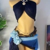 Set Bikini Khăn Quấn Biển Đêm - Tặng Dây Chuyền Vỏ Sò, Chip, 2 Kẹp Hoa - Chỉ 410k