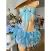 Set bikini khăn quấn biển - Đồ lễ hội - Tặng hoa và vòng cổ vỏ sò - 850k 2