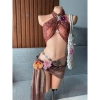 Set bikini khăn quấn cam san hô Freesize - 350k, tặng dây chuyền vỏ sò, chip, 2 kẹp hoa