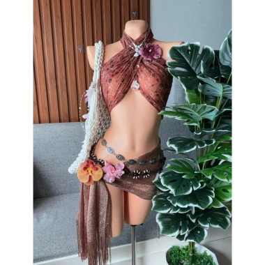 Set bikini khăn quấn cam san hô Freesize - 350k, tặng dây chuyền vỏ sò, chip, 2 kẹp hoa 3 Set bikini khăn quấn cam san hô Freesize - 350k, tặng dây chuyền vỏ sò, chip, 2 kẹp hoa 3