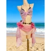 Set bikini khăn quấn đi biển - Đồ mùa hạ đẹp lạ, tặng 2 kẹp hoa, chip & vòng vỏ sò - 489k 8