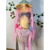 Set bikini khăn quấn đi biển xinh - giảm còn 599k, tặng dây chuyền sò và kẹp hoa 3