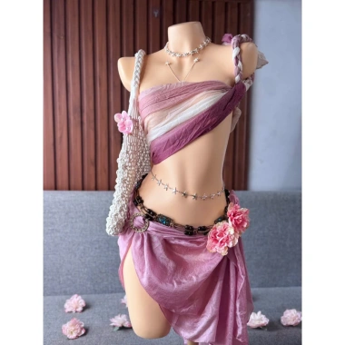 Set bikini khăn quấn mùa hè - Đồ xinh đi biển, dạo phố | 425k (Ảnh thật) 2