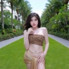 Set bikini khăn quấn nâu da beo tặng dây chuyền vỏ sò chip 2 kẹp hoa chỉ 269.000₫