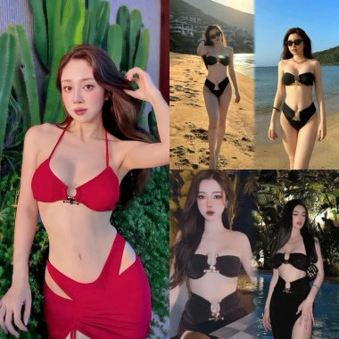 Set bikini khoen U + chân váy mini đùi S18 – Đầm dạo phố biển chảnh, giá 129.000₫ 4
