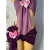 Set Bikini Lan Tím quấn khăn - Tặng dây chuyền vỏ sò, chip, kẹp hoa, giá 379.000₫ 2