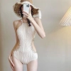 Set bikini liền thân khoét eo đính đá ôm body tôn dáng KS2.288, giá 159.000₫