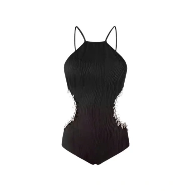 Set bikini liền thân khoét eo đính đá ôm body tôn dáng KS2.288, giá 159.000₫ 2