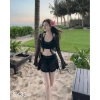 Set bikini lưới ren 4 món + chân váy khoen ren buộc dây - Giá ưu đãi 179.000 2