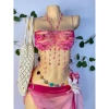 Set bikini nắng hồng, tặng dây chuyền vỏ sò và chip, 2 kẹp hoa - Giá chỉ 1,1 triệu 6