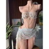 Set bikini ngọc trai luxury, tặng dây chuyền vỏ sò, chip, 2 kẹp hoa - 1,29tr 7