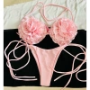 Set Bikini Nữ 2 Mảnh Đính Hoa Đỏ Dễ Thương Giá Ưu đãi 49.000₫ Thời trang bơi xinh 9