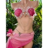 Set Bikini Sò Hồng Sao Biển – Tặng Dây Chuyền Vỏ Sò & 2 Kẹp Hoa, Giá 450k 10