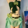 Set bikini Tiên Lá Ngọc khăn quấn và tặng dây chuyền vỏ sò chip kẹp hoa 490k