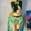 Set bikini Tiên Lá Ngọc khăn quấn và tặng dây chuyền vỏ sò chip kẹp hoa 490k 3