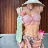 Set Bikini Vintage Khăn Quấn Nàng Thơ - Tặng Dây Chuyền Vỏ Sò, Chip & 2 Kẹp Hoa, Giá 420.000₫ 2