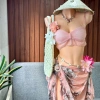 Set Bikini Vintage Khăn Quấn Nàng Thơ - Tặng Dây Chuyền Vỏ Sò, Chip & 2 Kẹp Hoa, Giá 420.000₫ 7