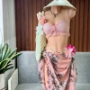 Set Bikini Vintage Khăn Quấn Nàng Thơ - Tặng Dây Chuyền Vỏ Sò, Chip & 2 Kẹp Hoa, Giá 420.000₫ 8