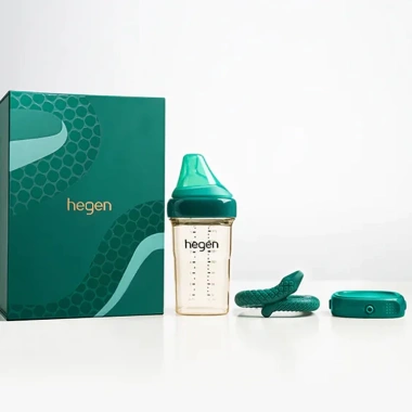 Set Bình Hegen Ngựa Đỏ - Rắn Xanh 240ml + Nắp Trữ & Gặm Nướu - Quà Tặng Chính Hãng Giảm Giá 1.190.000