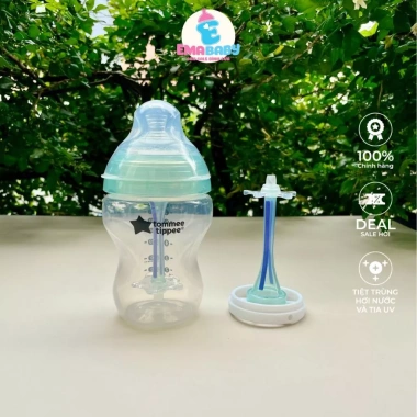Set bình sữa Tommee Tippe cảm biến nhiệt, chống đầy hơi, PP 150‑260ml - Giá ưu đãi 195.000₫ 3