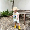 Set Bộ Ba Lỗ Bé Trai SUMMER BOY Quần Đũi Caro Hàn 2.025 Cotton Mềm Mát 185k 2