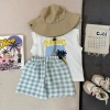 Set Bộ Ba Lỗ Bé Trai SUMMER BOY Quần Đũi Caro Hàn 2.025 Cotton Mềm Mát 185k 9