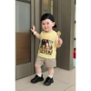 Set bộ ba lỗ bé trai Voi LIRILI LARILA - Quần nâu cotton mềm mịn, giá 145k 2